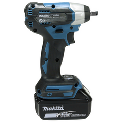 Chave de Impacto 18V 2400 RPM Com 2 Baterias Carregador Mak-Pac 2 Torque 180N.m DTW180RTJ Makita