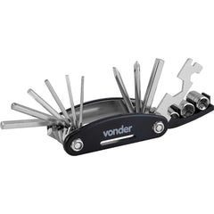 Chave multifunção 15 em 1 para bicicletas Vonder