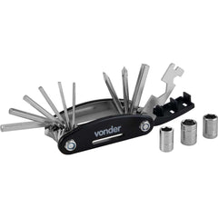 Chave multifunção 15 em 1 para bicicletas Vonder