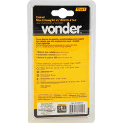 Chave multifunção 15 em 1 para bicicletas Vonder