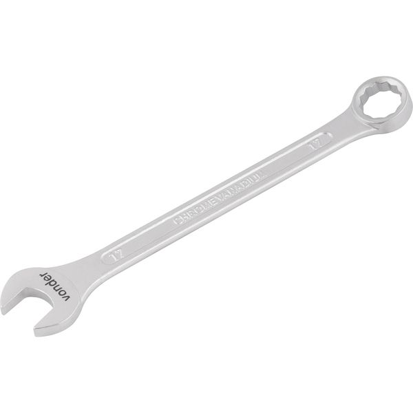 Chave combinada 17mm cromo vanádio fosco cartela Vonder