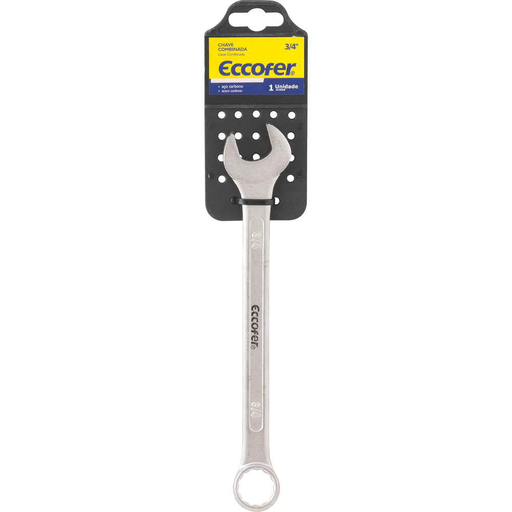 Chave combinada 20mm aço carbono cartela - Eccofer