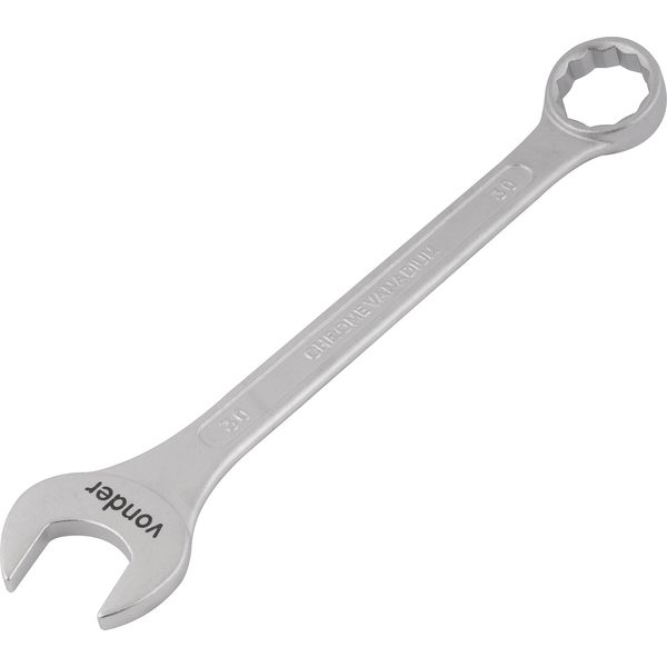 Chave combinada 30mm cromo vanádio fosco cartela Vonder
