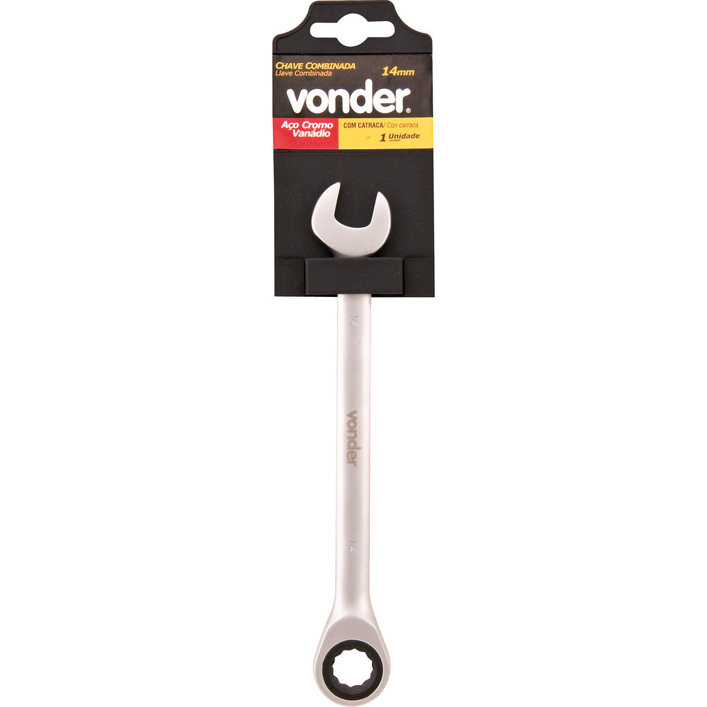Chave combinada com catraca 11mm cromo vanádio Vonder