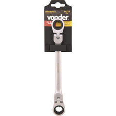 Chave estrela c/ catraca articulada 16x17mm vanád. Vonder