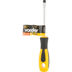 Chave Fenda 1/4x4  Cromo Vanádio Cabo Anatômico Emborrachado