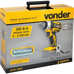 Chave Impacto 1/2 18v s/ Bateria s/ Carreg. Iciv1807 Vonder