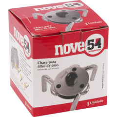 Chave Para Filtro 3 Garras Regulável 2.1/2  À 4  Aço Carbono