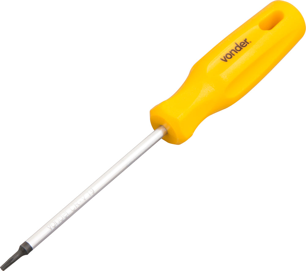 Chave torx t-9 com cabo reto cromo vanádio Vonder