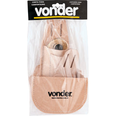 Cinto para carpinteiro couro natural Vonder