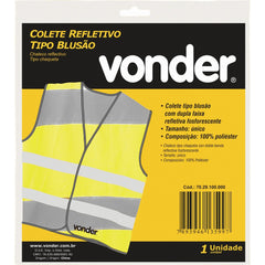 Colete refletivo amarelo tipo blusão Vonder