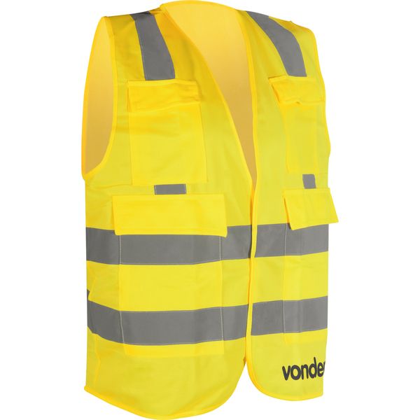 Colete Refletivo Bolso Amarelo Cv106 Vonder