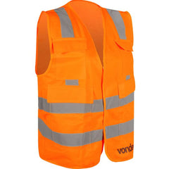 Colete Refletivo Bolso Laranja Cv107 Vonder
