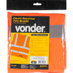 Colete Refletivo sem Bolso Laranja Cv103 Vonder