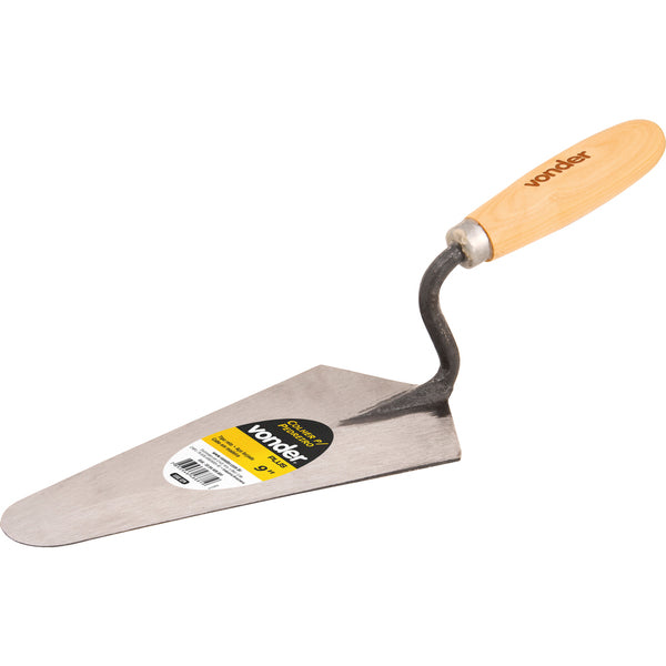 Colher para pedreiro 8" reta cabo madeira - Vonder Plus