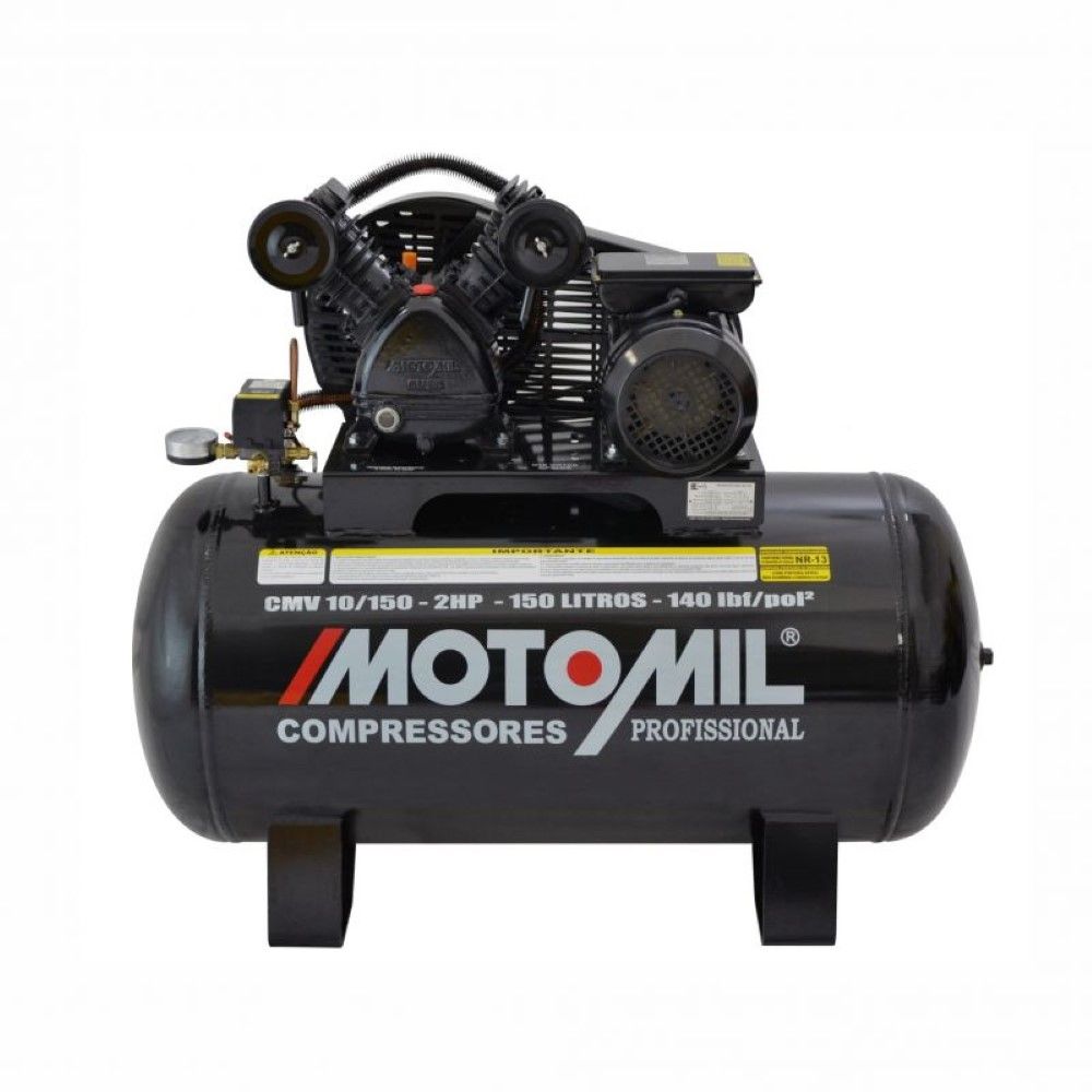 Compressor 140lbs 2HP Mono 110/220V 150L CMV-10/150 Motomil