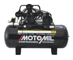 Compressor 140Lbs 3HP Monofásico 127/220V CMW-15/175 Motomil