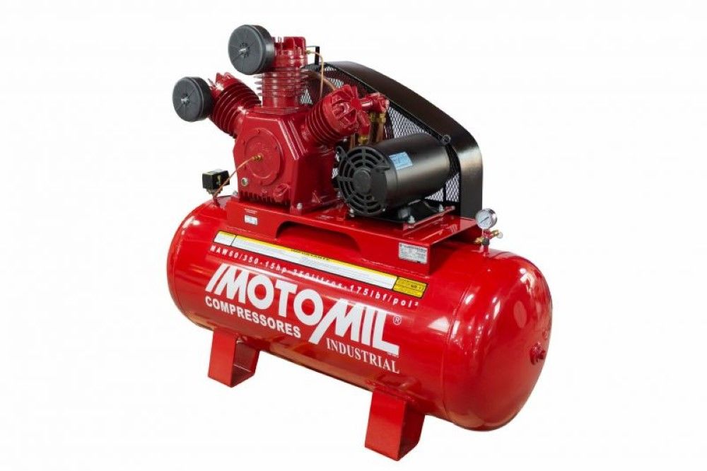 Compressor 175Lbs 15HP Trifásico 220/380V Ip-21 MAW-60/350I Motomil