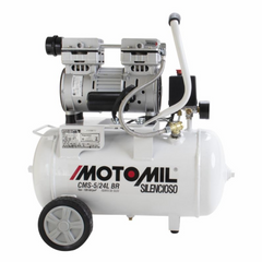 Compressor Silencioso 120Psi 127V Branco Cms-5/24B Motomil