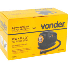 Compressor de Ar Automotivo 12v CAV12 Vonder