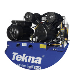 Compressor de Ar CP10080P-1 Tekna 80L 2HP Pressão Máxima 116 PSI Com Rodas Traseira 127V 60Hz