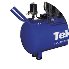 Compressor de Ar Cp150100P-1 Tekna 100L 3HP Pressão Máxima 116 PSI Com Rodas Traseira 127V 60Hz