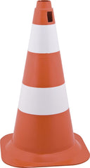 Cone sinalização 50cm laranja/branco polietileno Vonder