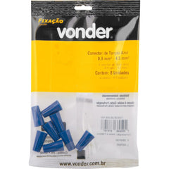 Conector Torção Azul 0,8 mm² à 4,5 mm² com 8 peças Vonder