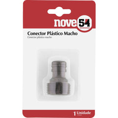 Conector macho para engate rápido jardim plástico - Nove54