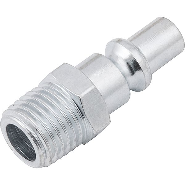 Conector Pino Rosca Macho 1/4  Npt Aço Rápido Zincado Cartel