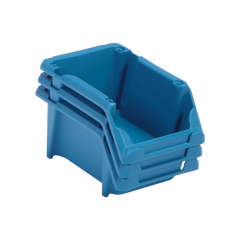 Gaveta Plástica Prática N3 Azul Empilhável Presto
