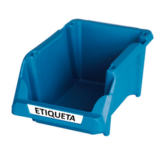 Gaveta Plástica Prática N3 Azul Empilhável Presto