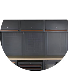 Conjunto Móveis Oficina com Bancada Armário Parede Carrinho Paineis Paineis Ferramenta C45PRO/W Beta