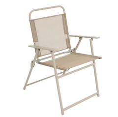 Conjunto Miami 4 Cadeiras + Mesa + Guarda-Sol Bege Bel