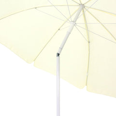 Conjunto Miami Branco 4 Cadeiras 1 Mesa 1 Ombr. Bel Lazer