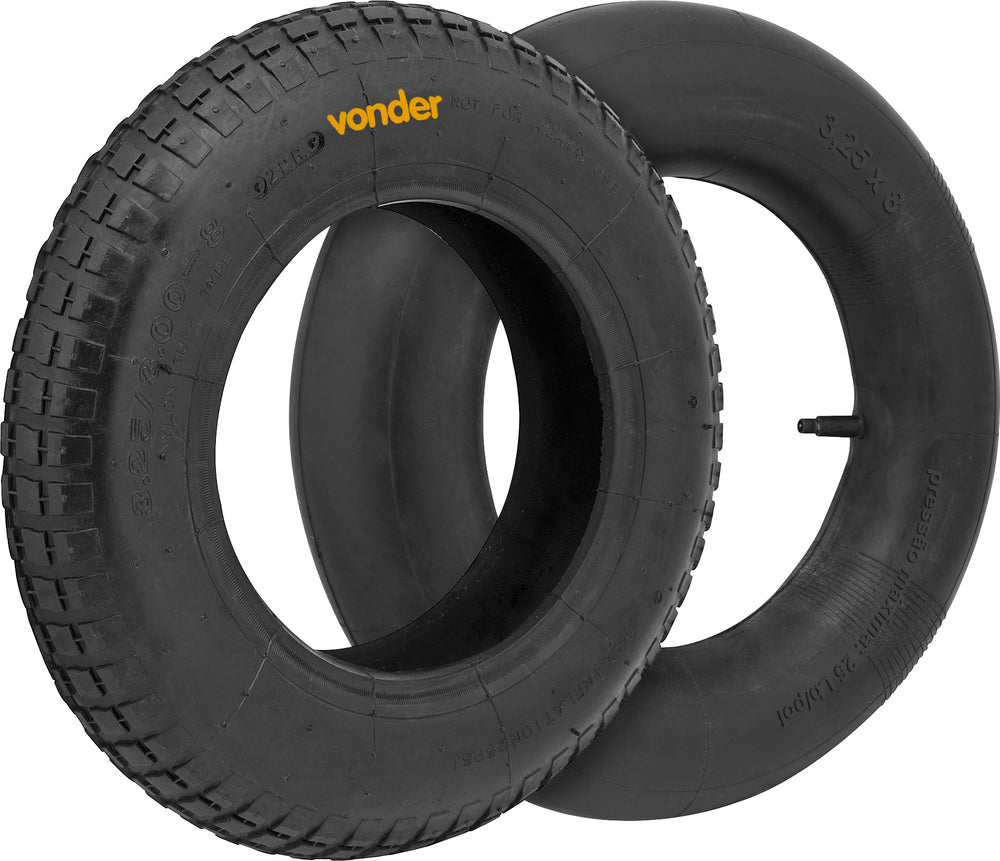 Conjunto pneu e câmara de ar 3,25x8 Vonder