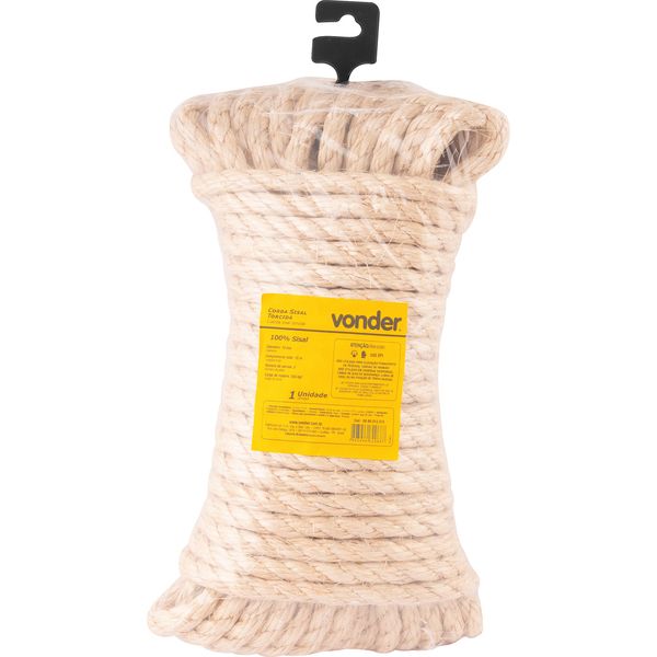 Corda Sisal 12mmx15m Cartela Vonder