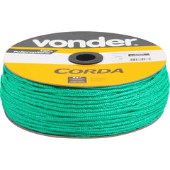 Corda Multifilamentada Trançada 4mmx360m 2,9kg Verde Vonder