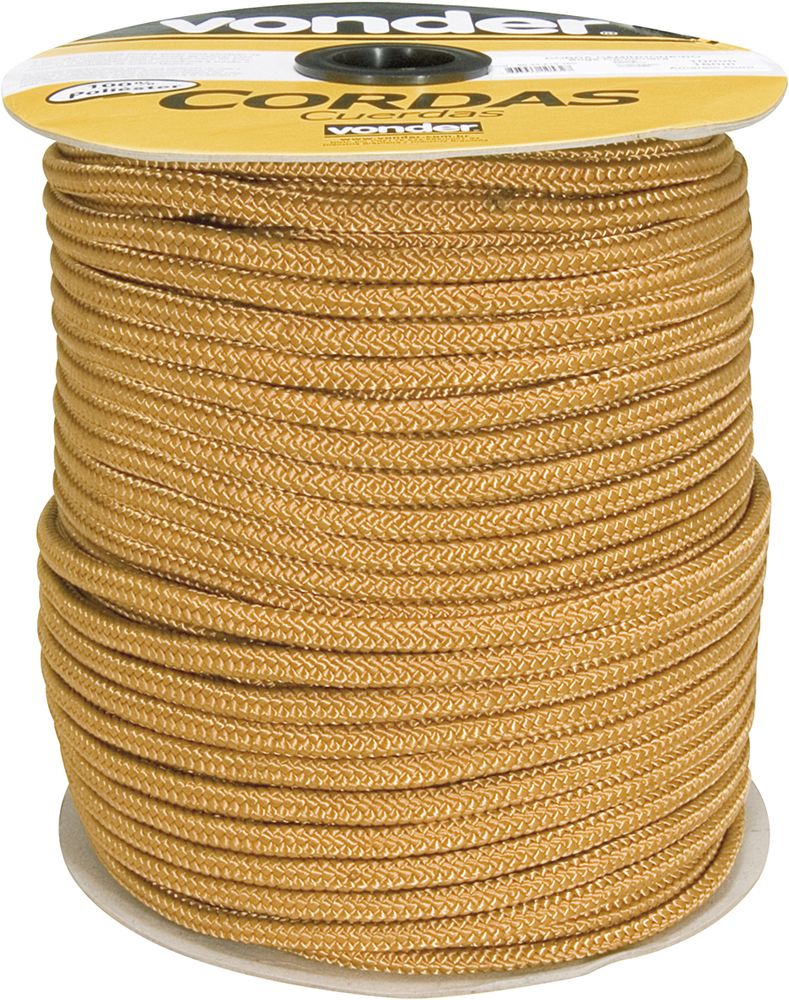 Corda Multifilamento Trançada 10,0mm 11,0kg 147m Ouro Vonder