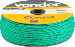 Corda Multifilamento Trançada 5mm 250m Verde Carretel Vonder