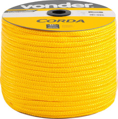 Corda Multifilamento 8mm 258m Amarela Carretel Vonder