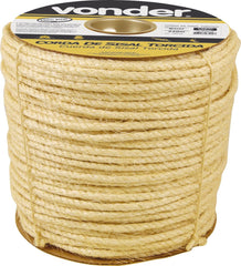 Corda Sisal Torcida 12,0mm 10,0kg 100 Metros Natural Carrete