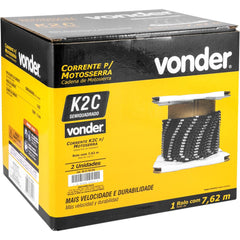 Corrente K2C p/ Motosserra Rolo c/ 7,62 metros 25 Pés Vonder