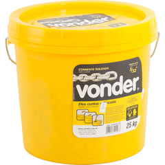 Corrente 3/8 Curta Zincada Balde Plástico Com 25 Kg Vonder