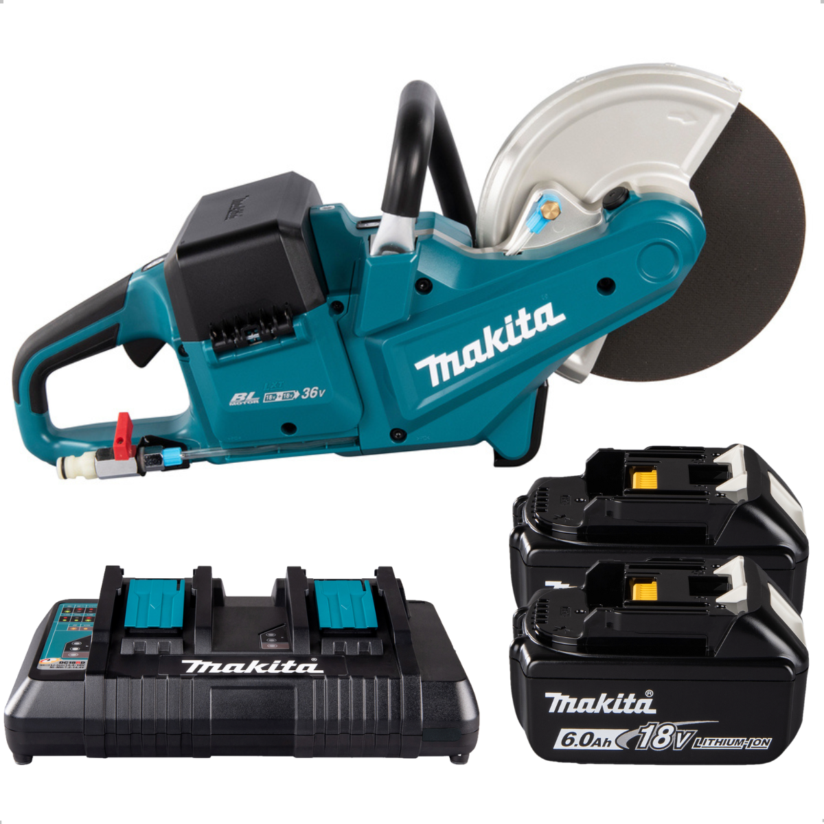 Cortador de Concreto + Bateria 18V 6.0Ah + Carregador KIT-DCE090-127V Makita