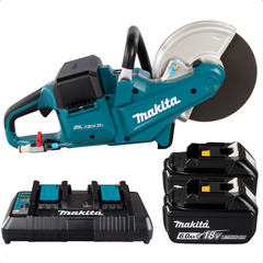 Cortador de Concreto + Bateria 18V 6.0Ah + Carregador KIT-DCE090-127V Makita