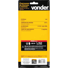 Cortador De Espuma e Isopor 6W USB Vonder