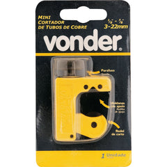 Cortador de tubo 1/8" à 7/8" mini p/ cobre e alumínio Vonder