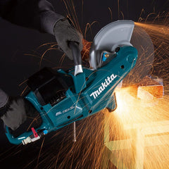 Cortadora 230Mm Sem Fio 36V 2 Baterias Carregador Iluminação Cortes de 88Mm DCE090PT2 220V Makita