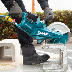 Cortadora 230Mm Sem Fio 36V 2 Baterias Carregador Iluminação Cortes de 88Mm DCE090PT2 220V Makita